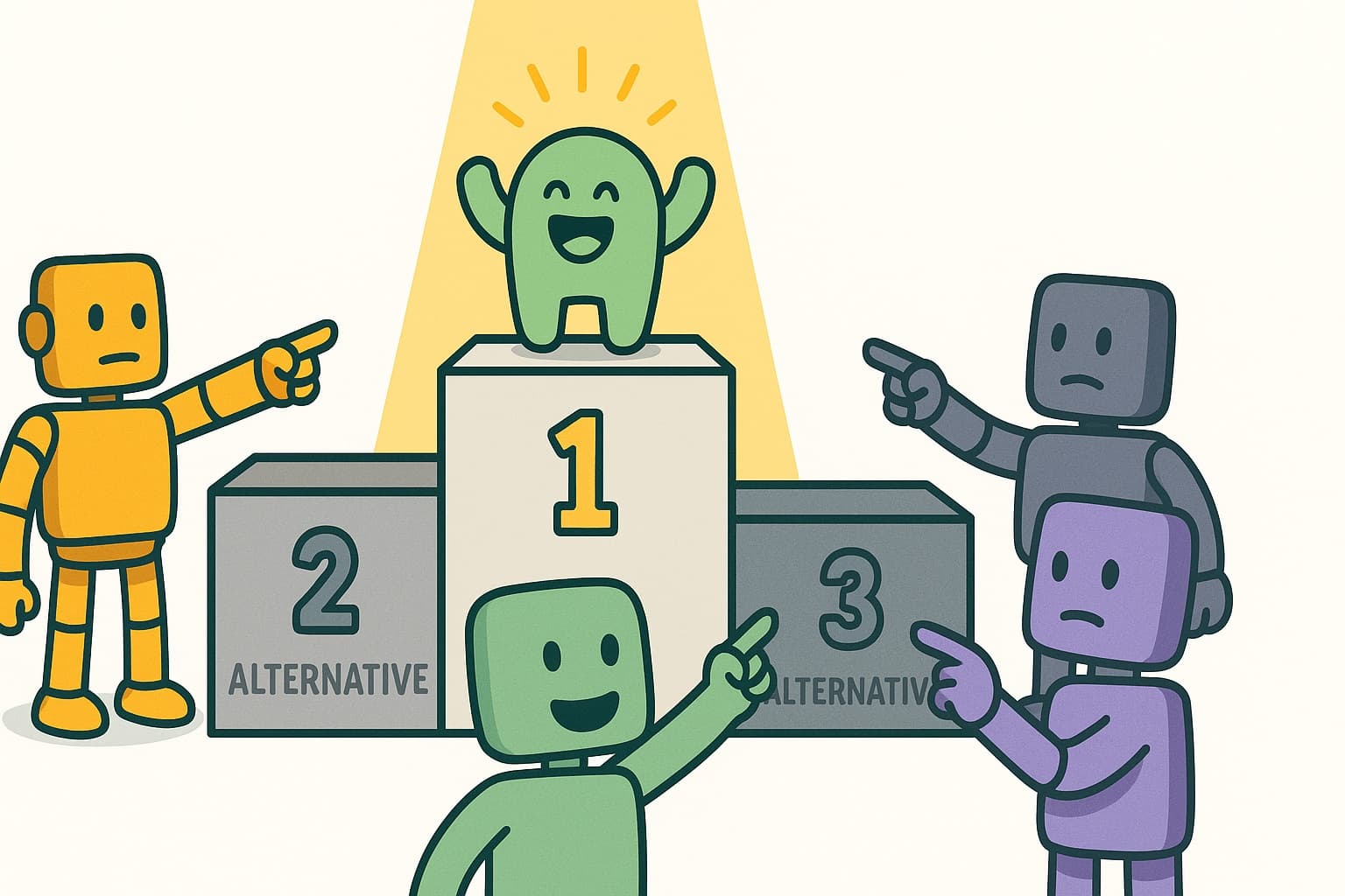 AI engines positioning brands as alternatives versus primary recommendations